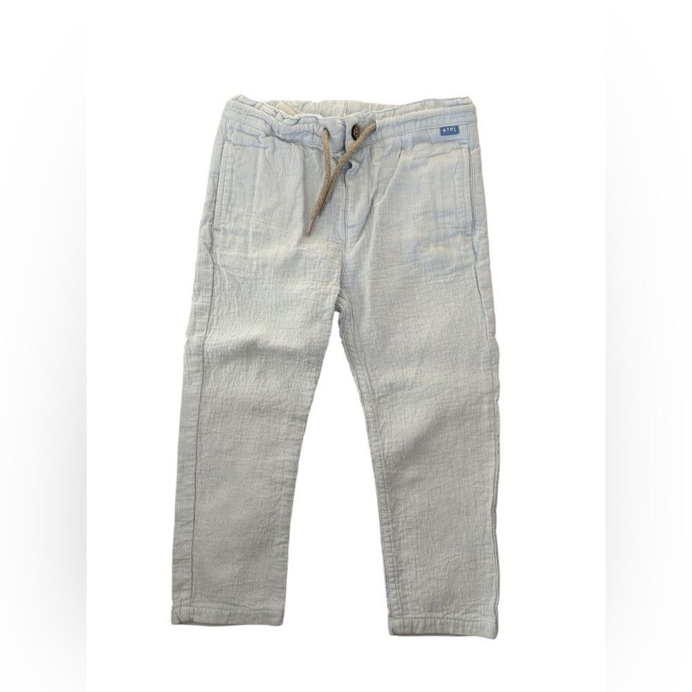 Mayoral Light Blue Striped Pants